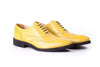 Men's Lemon & Black Accented Brogue Wingtip (EX-121)