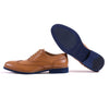 Tan Brown & Navy Blue Brogue Wingtip