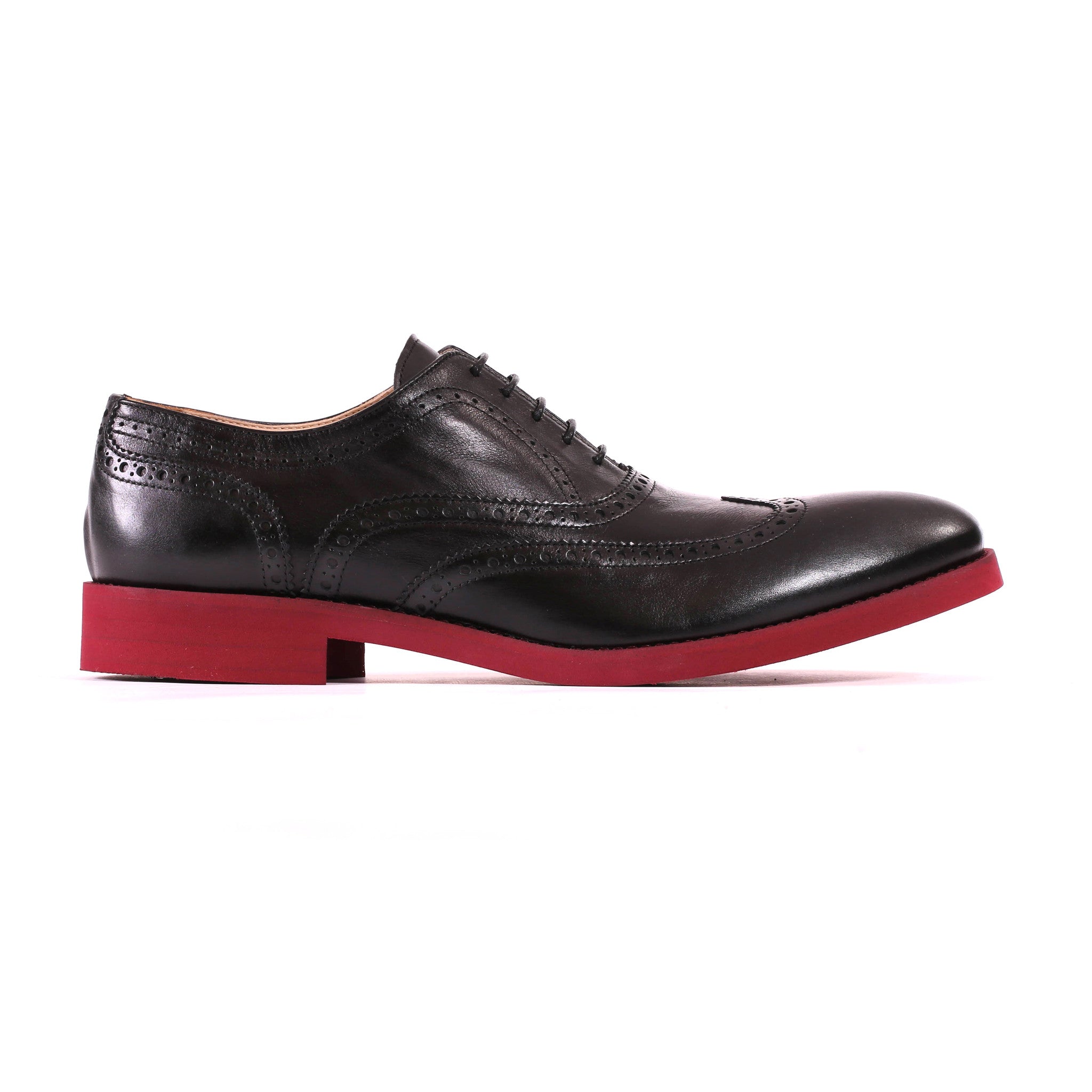 Black & Oxblood Brogue Wingtip