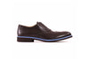 Men's Dark Brown & Sky Blue Brogue Wingtip