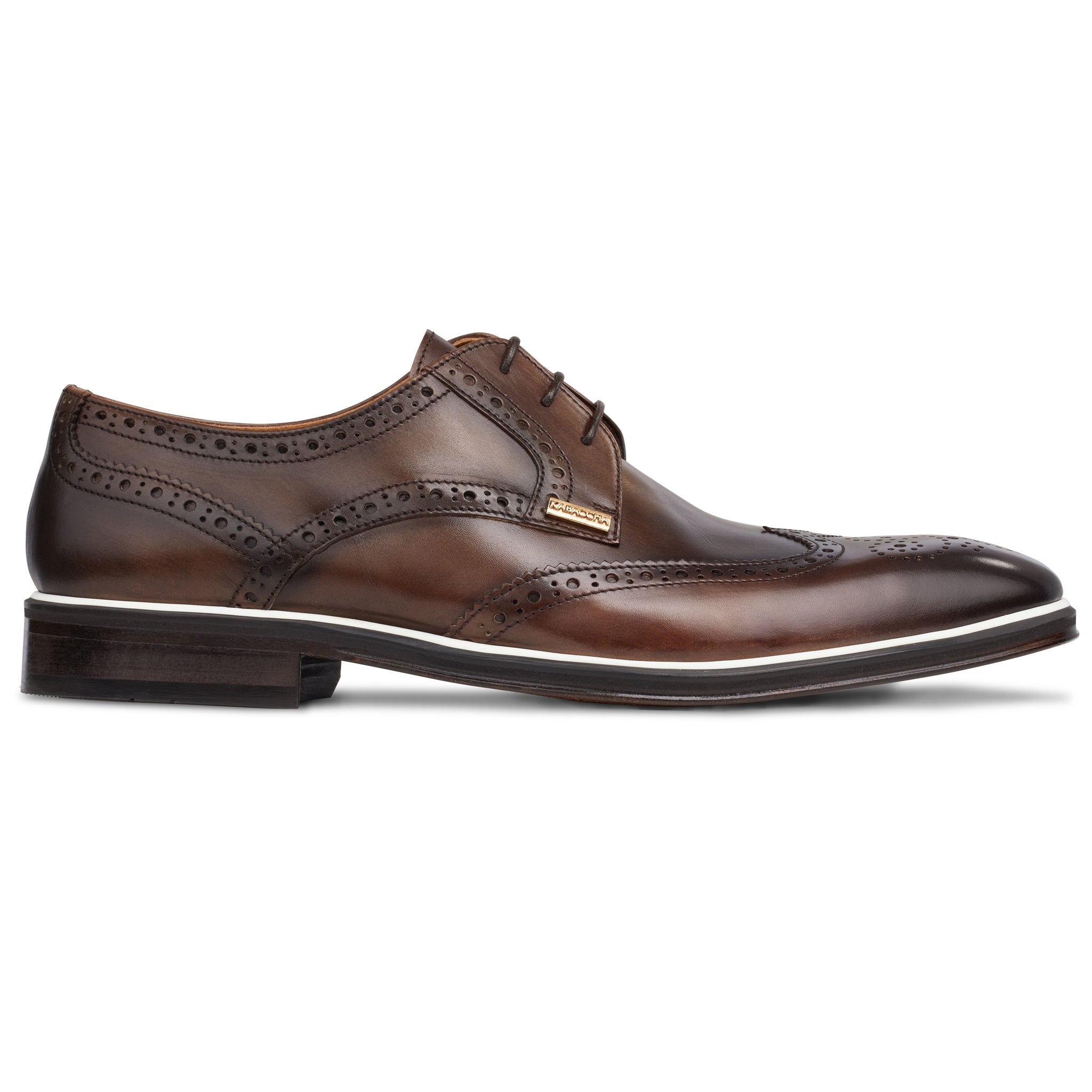 Men's T-Moro - Beige - White, Oxford half wingtip Leather Sole