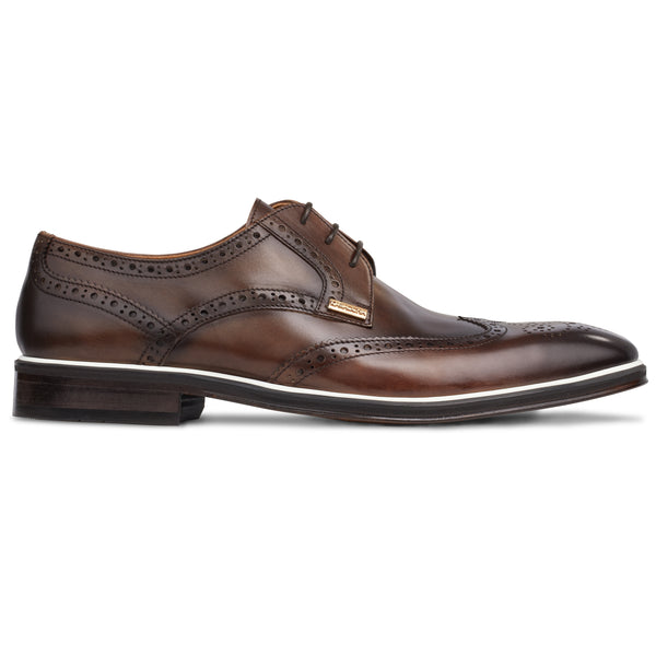 Men's T-Moro - Beige - White, Oxford half wingtip Leather Sole
