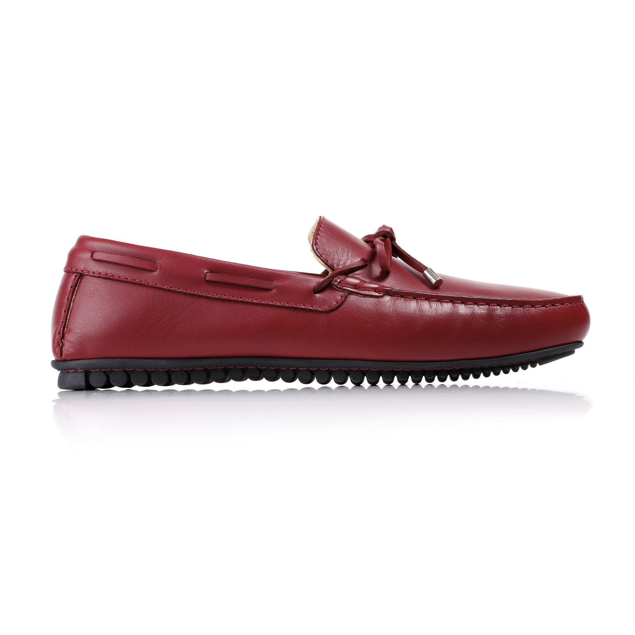 Mens Driver Moccasin Oxblood