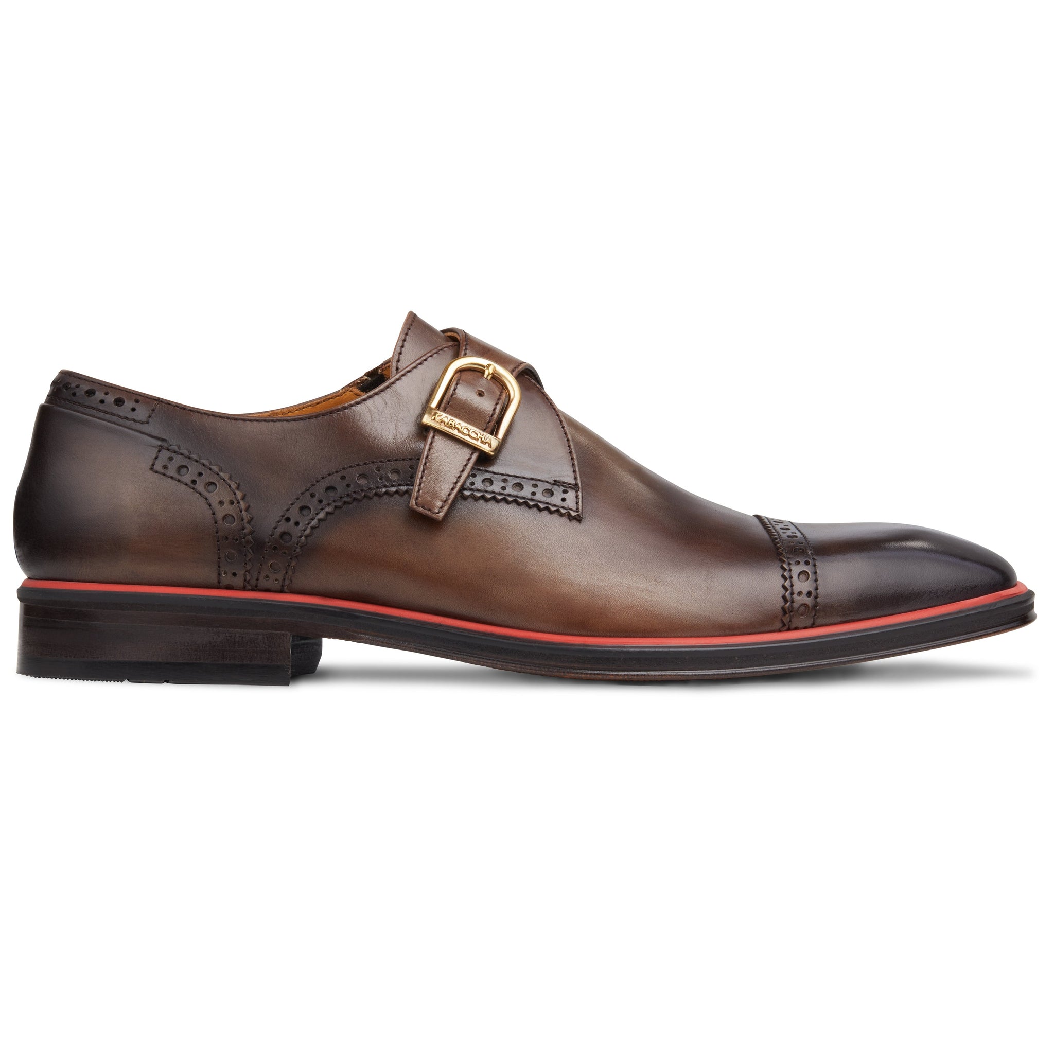 Men's Single Monk T-Moro-Beige-Rosso