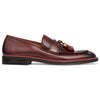 Men's Bordo Calf Tassel Loafer, Rosso Accent / AG leather sole Made in Italy
