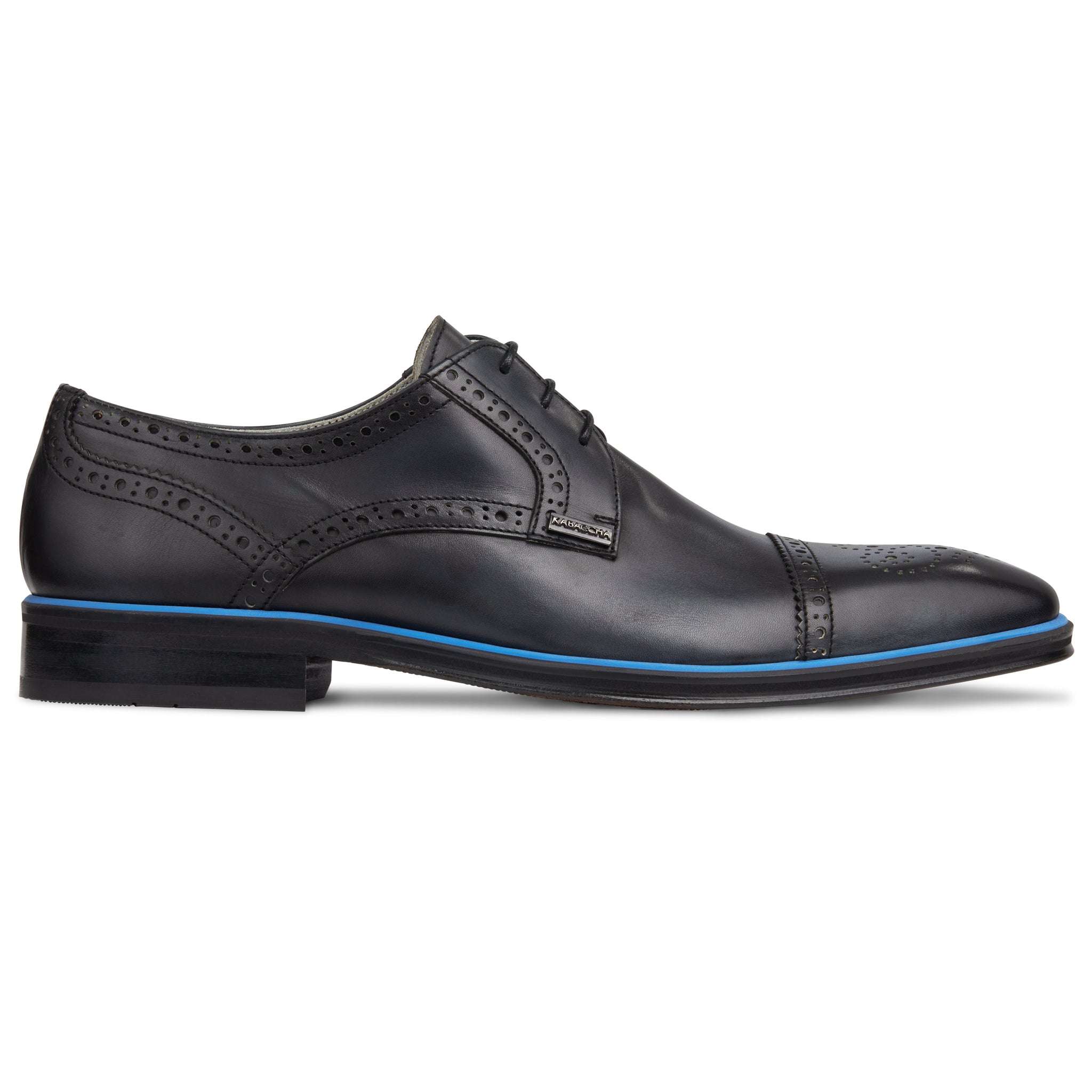Men's Black - Ice - Azul Derby  ToeCap, Leather Sole