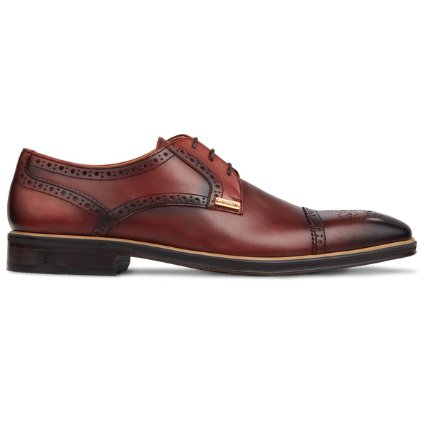 Men's Bordo - Beige - Camel, Derby  ToeCap, Leather Sole