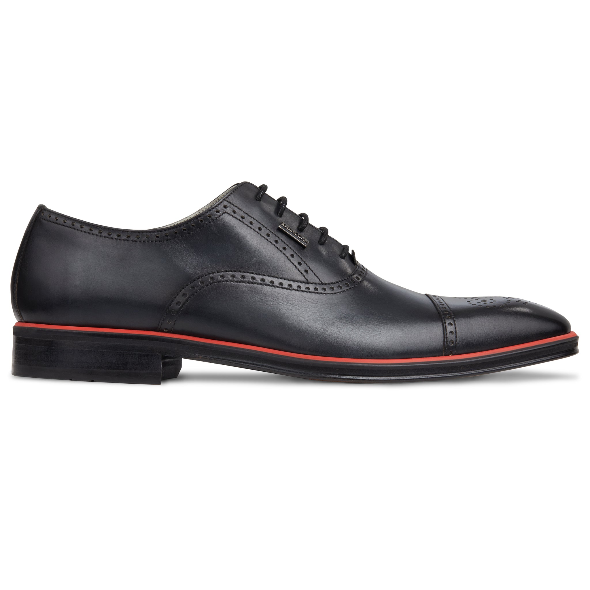 Men's Black - Ice - Rosso, Oxford ToeCap, Leather Sole
