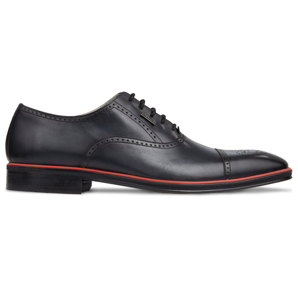 Men's Black - Ice - Rosso, Oxford ToeCap, Leather Sole