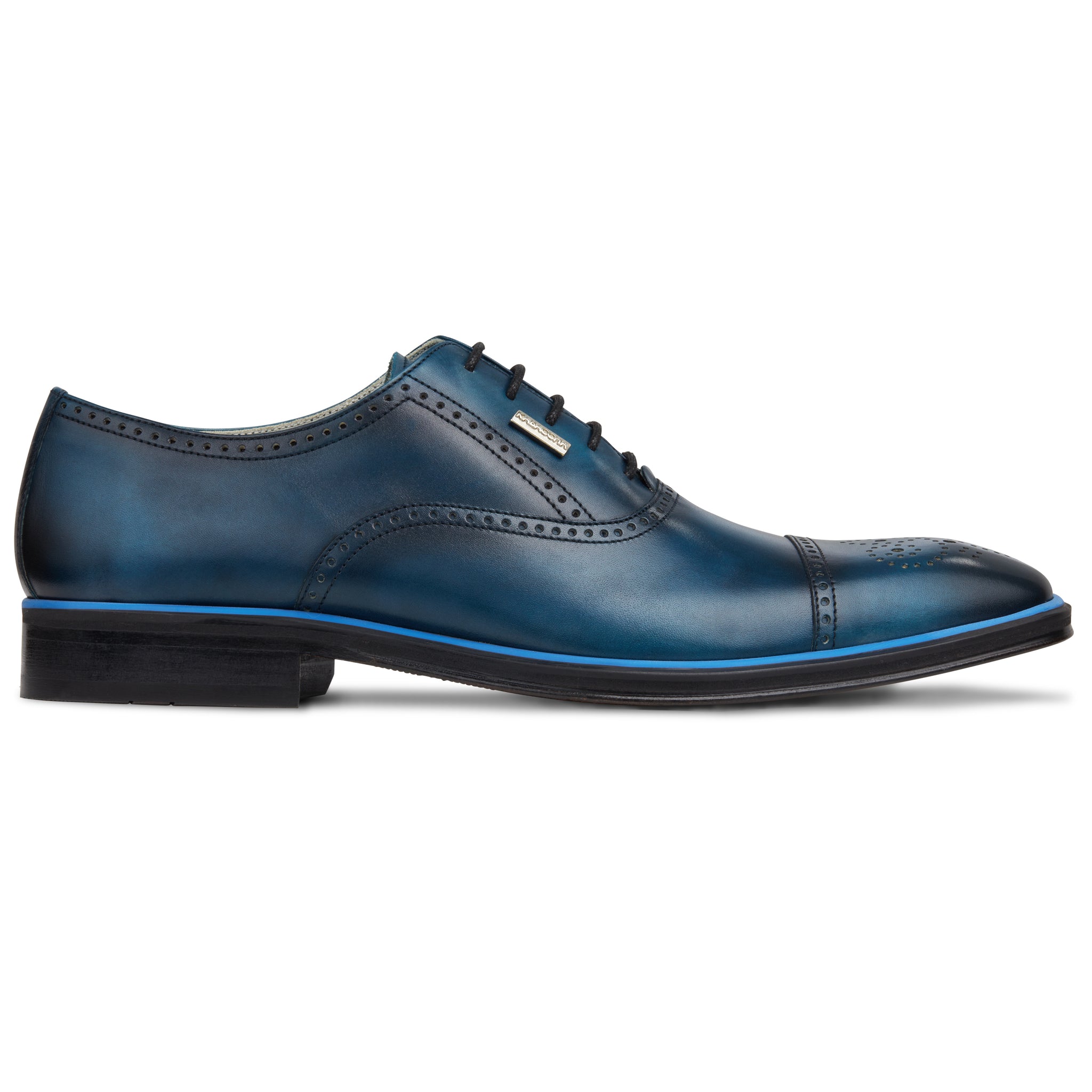 Men's Blue - Ice - Azul, Oxford ToeCap, Leather Sole