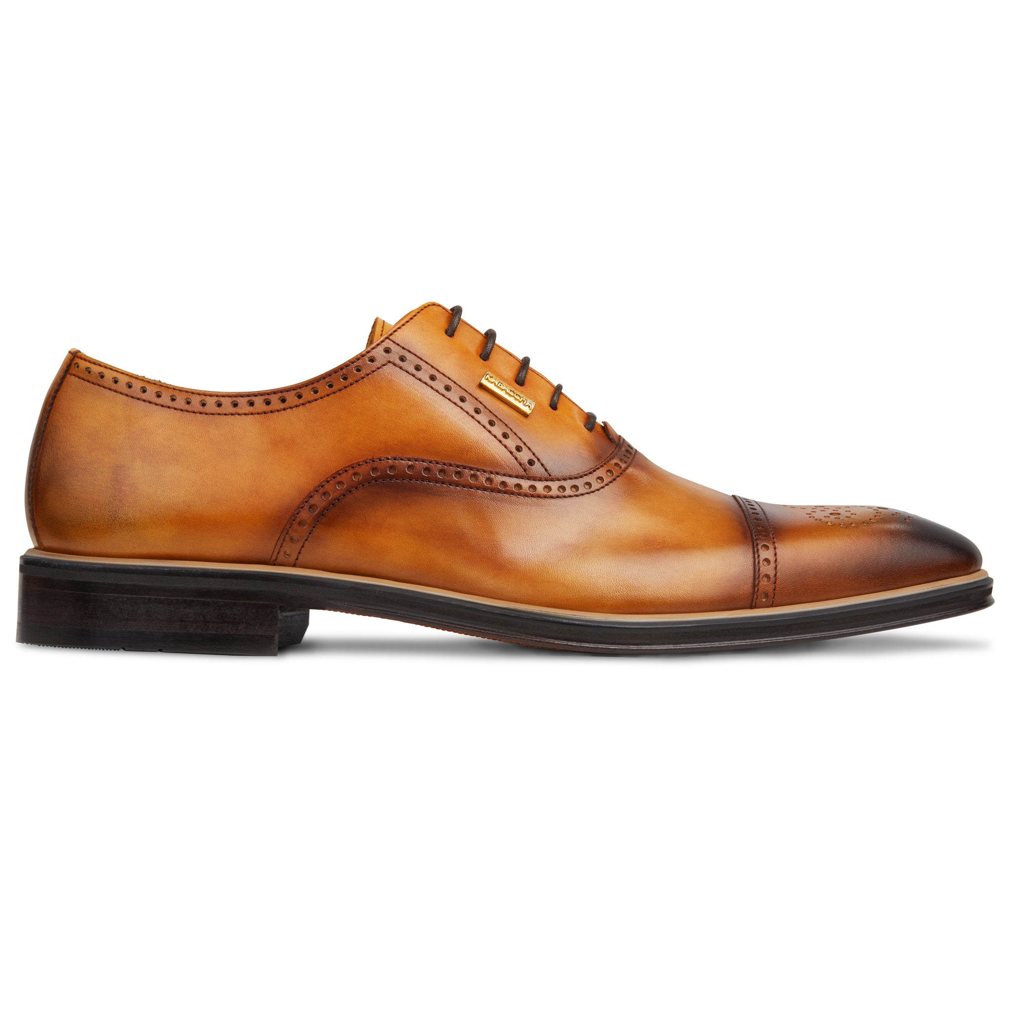 Men's Cuoio - Beige - Camel, Oxford ToeCap, Leather Sole