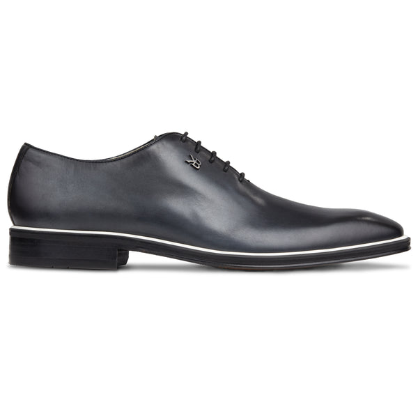Men's Black - Ice _ White, Oxford Whole Cut, Leather Sole