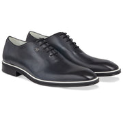 Men's Black - Ice _ White, Oxford Whole Cut, Leather Sole