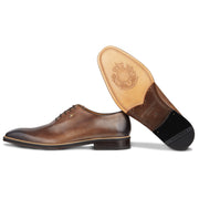 Men's T-Moro - Beige - Camel, Oxford Whole Cut, Leather Sole