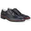 Men's Black - Ice - Rosso, Oxford half wingtip Leather Sole