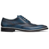 Men's Blue - Ice - Azul, Oxford half wingtip Leather Sole