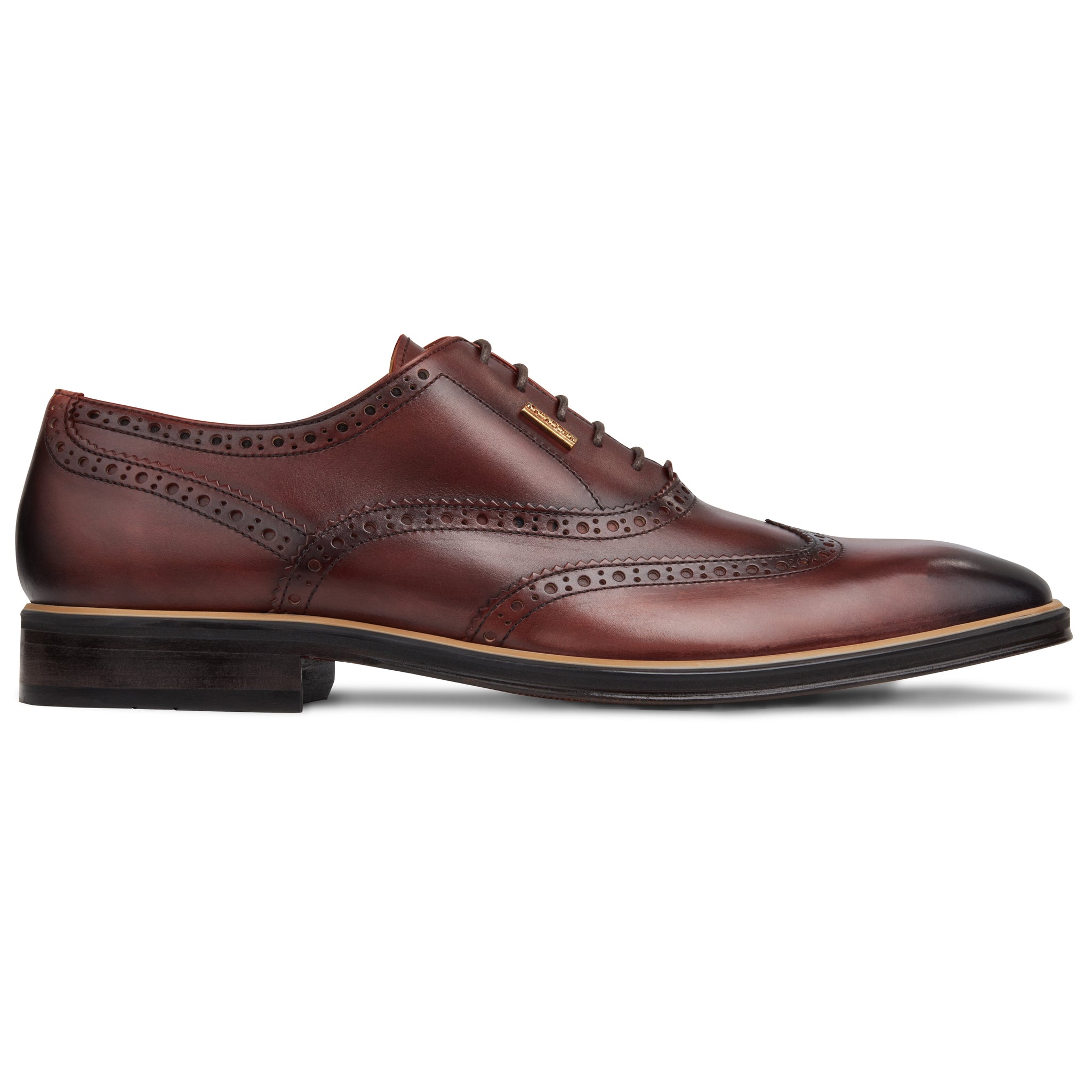 Men's Bordo - Beige - Camel, Oxford half wingtip Leather Sole