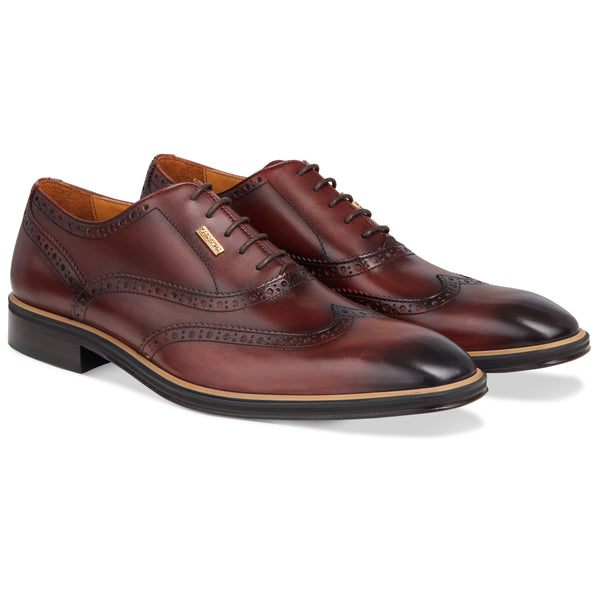 Men's Bordo - Beige - Camel, Oxford half wingtip Leather Sole