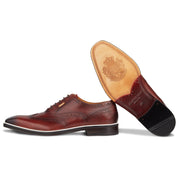 Men's Bordo - Beige - White, Oxford half wingtip Leather Sole