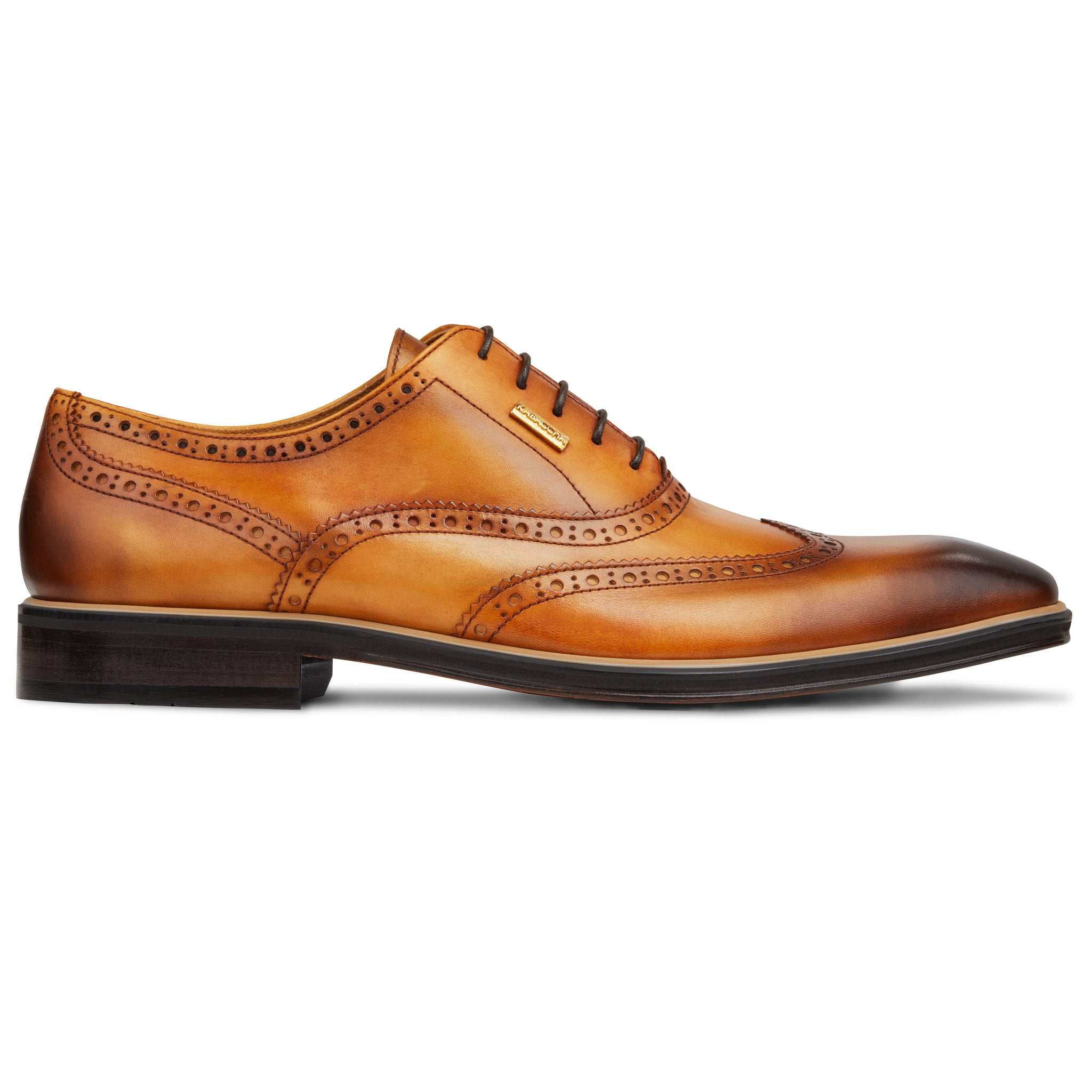 Men's Cuoio - Cuoio - Camel, Oxford half wingtip Leather Sole