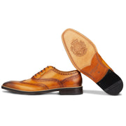 Men's Cuoio - Cuoio - Camel, Oxford half wingtip Leather Sole