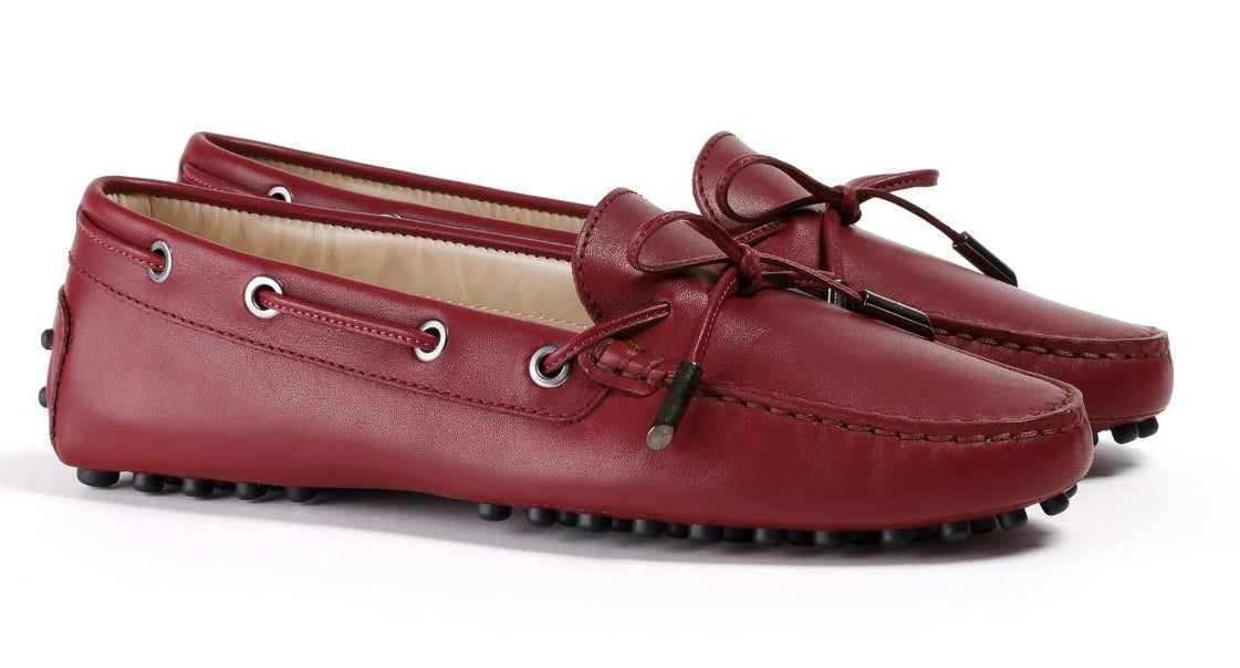 Woman's Oxblood Driver Mocassin Made in Italy