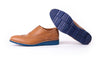 Men's Tan & Tan Brouge Wingtip on Blue Wedge sole (EX101)