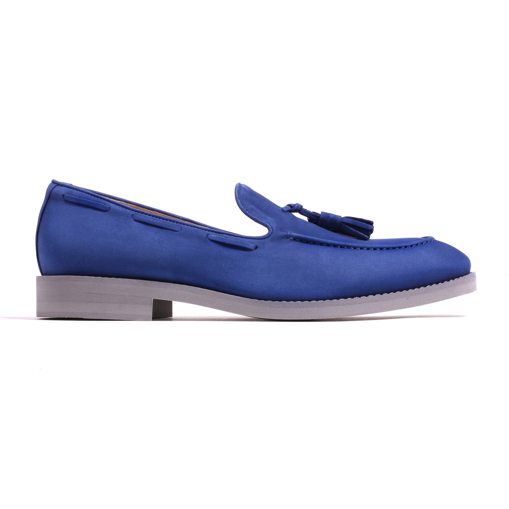 Suede Loafers Royal Blue