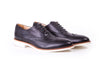 Men's Black & Tan Accented with White Sole Brogue Wingtip (Ex-115)