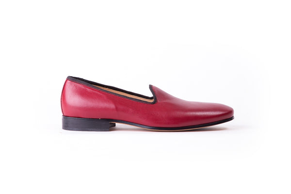 Men's Burgundy Slip-On with Leather Sole (EX-137)