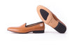 Men's Tan Slip-On with Leather Sole (EX-138)