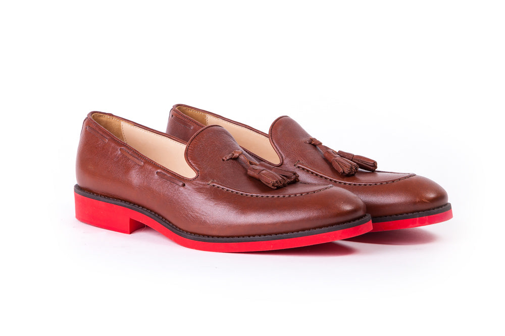 Flecos Men's Tassel Loafer With Red Sole Slip-on Patent -  Denmark