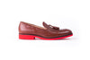 Men's Brown Tassel Loafer with Red Sole (EX-148)