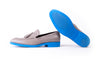 Men's Grey & Blue Tassel Loafer with Blue Sole ( EX-151)