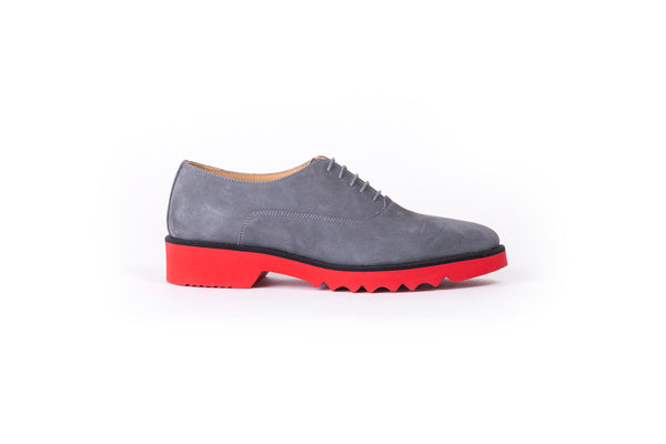 Women's Suede Grey & Red Lace Up -EX-304 (2017)