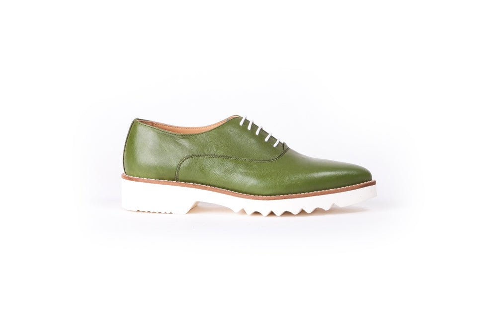 Women's Green Lace Up EX-319